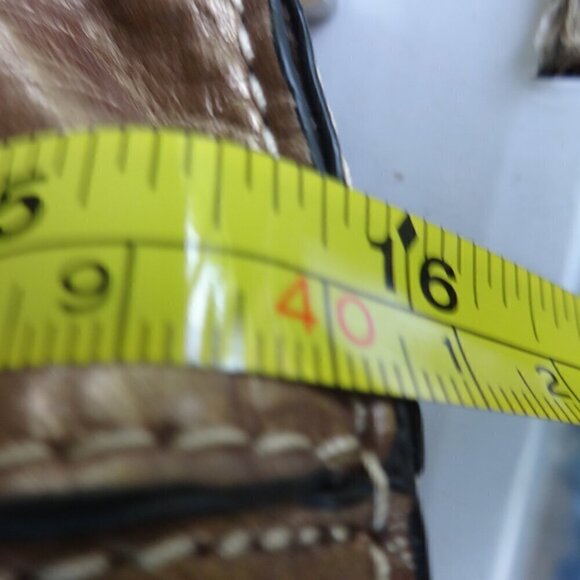 Giani Bernini leather copper color shoulder bag, top zipper closure very soft - Picture 10 of 16